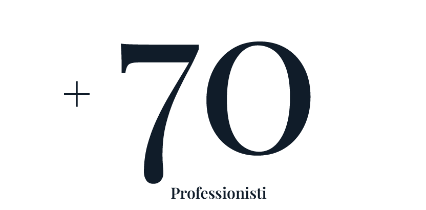 E una rete di collaboratori capillare con +70 professionisti