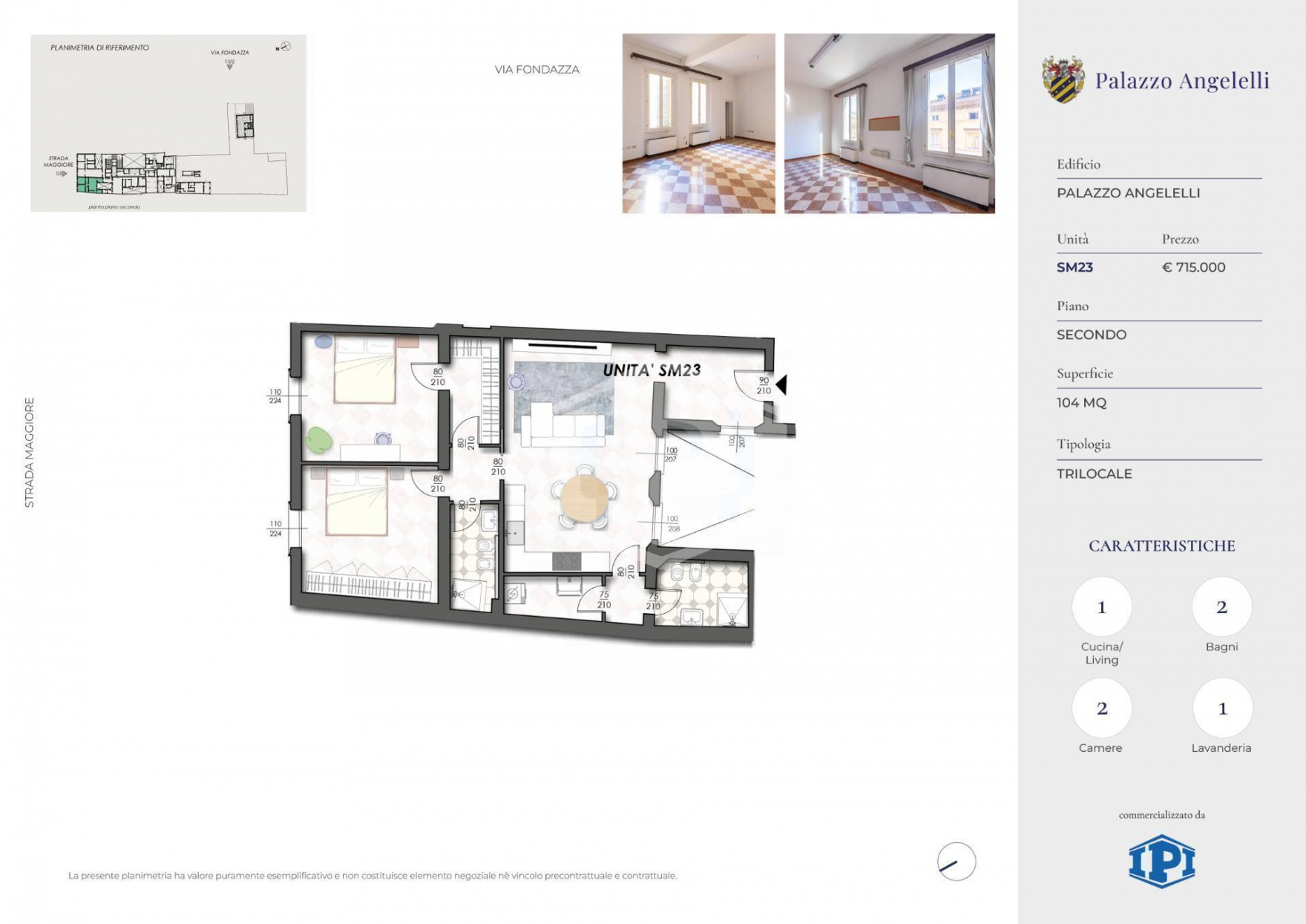 Ampio Trilocale di pregio in Strada Maggiore, Bologna (BO)