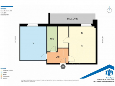 Bilocale arredato in Corso Cincinnato (TO)