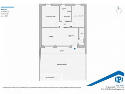 Trilocale con giardino in Via Pinerolo, Candiolo (TO)