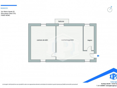 Bilocale in Via Vittorio Veneto, Riva presso Chieri (TO)