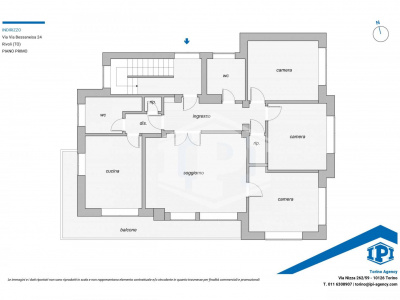 Appartamento con giardino in Via Bessaneisa, Rivoli (TO)