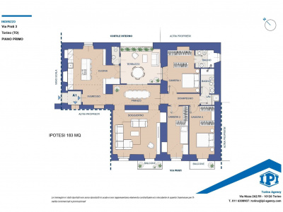 Appartamento con terrazzo in Via Prati (TO)