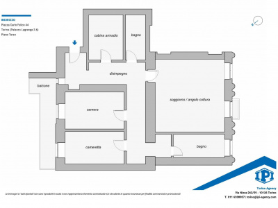 Trilocale in Palazzo Lagrange , Piazza Carlo Felice (TO)