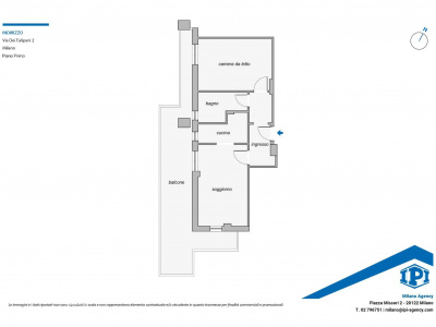 Bilocale con terrazzo in Via Dei Tulipani 2 - Milano (MI)