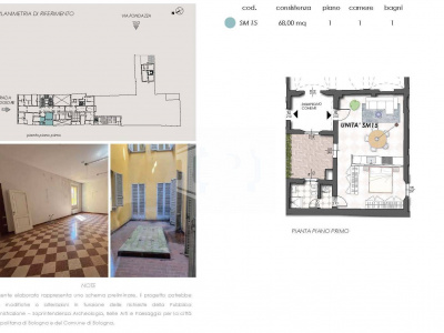 Bilocale con cortile privato in Strada Maggiore, Bologna (BO)