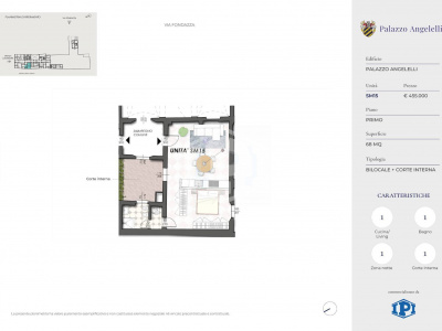 Bilocale con cortile privato in Strada Maggiore, Bologna (BO)