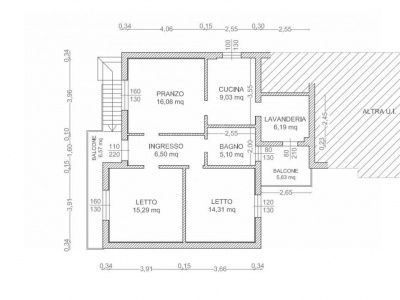 Porzione di villetta bifamigliare a Copparo (FE)