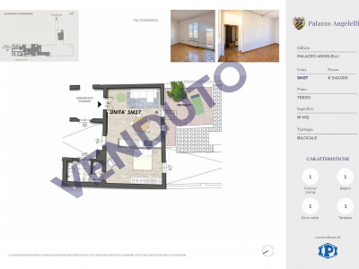 Bilocale con terrazzo in Strada Maggiore, Bologna (BO)