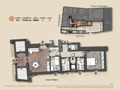 Appartamento di pregio in pieno centro, Via Barberia, Bologna (BO)