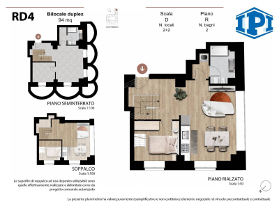 Prestigioso bilocale duplex in Corso Raffaello 28 - Torino (TO)