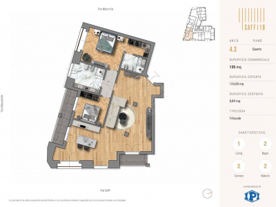 Appartamento in via Aurelio Saffi 18 - Torino
