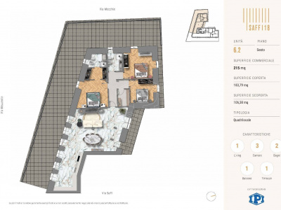 Appartamento quadrilocale in via Aurelio Saffi 18 - Torino
