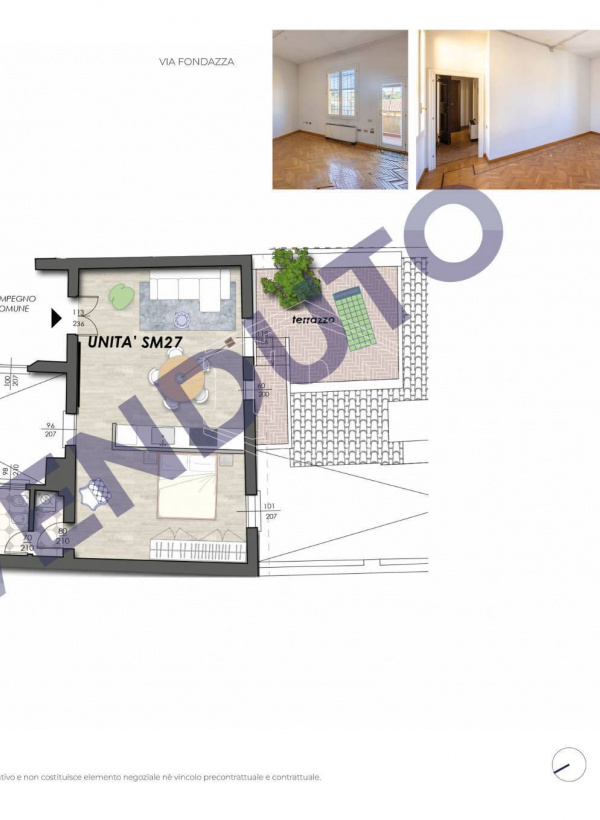 Bilocale con terrazzo in Strada Maggiore, Bologna (BO)